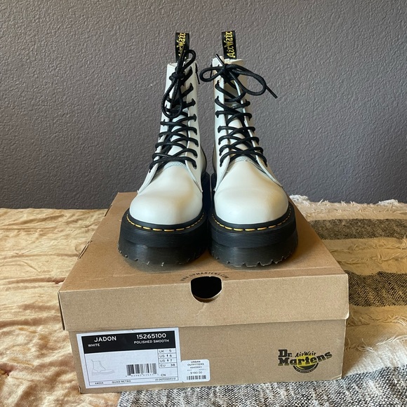 White Jadon Dr Martens - Picture 1 of 6
